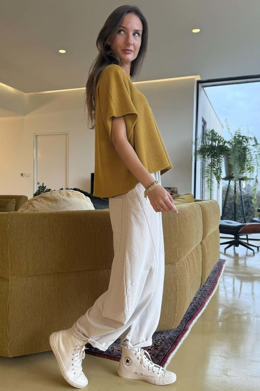 Conrad Layer Knit Mucky Mustard - 